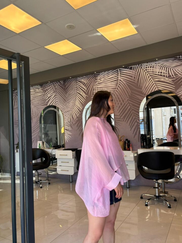 Pembe Pelerin Gömlek